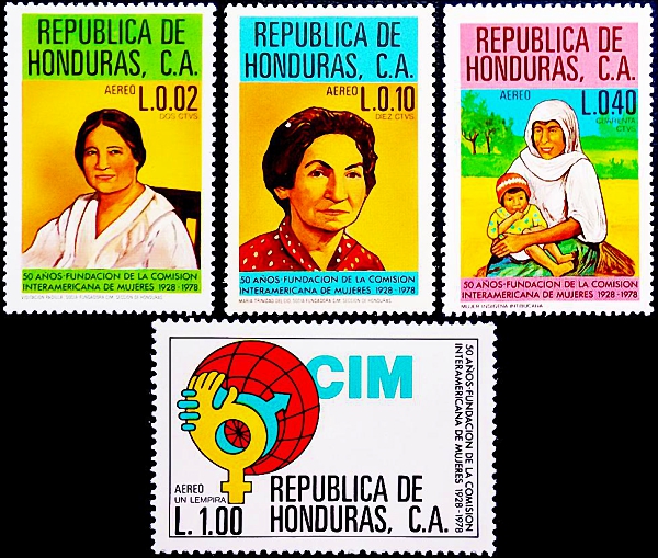 Гондурас 1978 год . Женская комиссия (полная серия) .